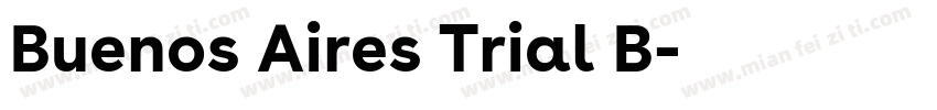 Buenos Aires Trial B字体转换